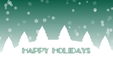 4K Happy Holidays Animation |Loopable Stock Footage 113520790