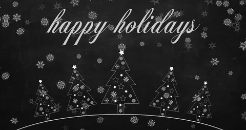 4K Happy Holidays Animation |Loopable Stock Footage 119366386