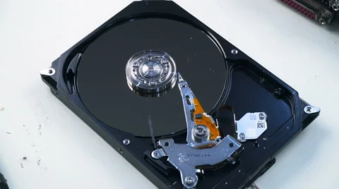 4K. Hard Disk Drive on white background. Stock Footage 65931115
