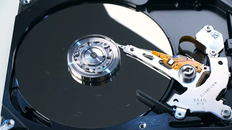 4K. Hard Disk Drive on white background. 動画素材 65933993