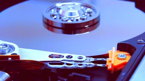 4K hard drive working scene Stock Footage 102348294