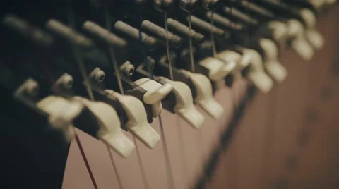 4k - Harp close up Stock Footage 59761107