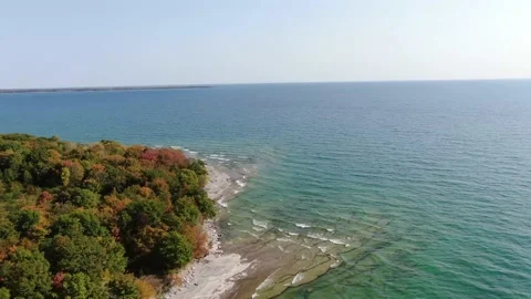 4K- HD Drone Flight Over Sandbanks Peninsula Stock-Footage 142026471