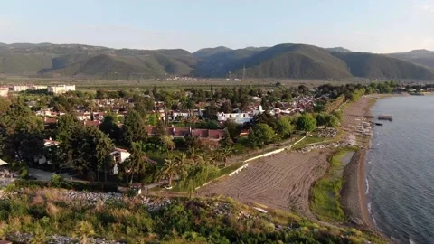 4K- HD DRONE FLY OVER LAKE VIEW Stock Footage 247922906