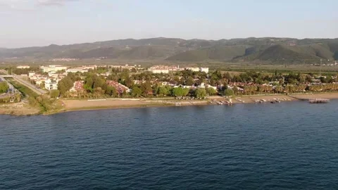 4K- HD DRONE FLY OVER LAKE VIEW Stock Footage 247922980