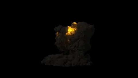 4K HD Explosion clip art Stock Footage 260025726