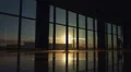 4K & HD resolutions: The man walks by the huge business cente windows, real time 4k or 4k+ Resolution