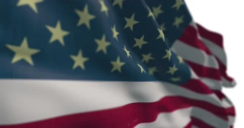 4K / HD Wavy Hyper Detailed US United States of America Flag Loop Stock Footage 138399635