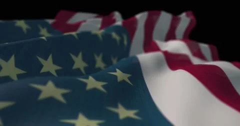 4K / HD Wavy Hyper Detailed US United States of America Flag Loop Stock Footage 138406196