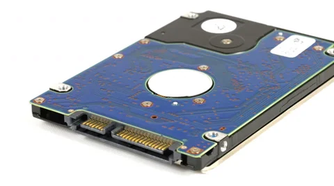 4K - HDD on white background Stock Footage 41735297