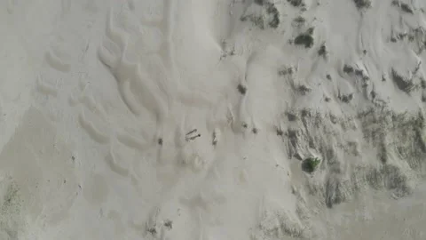 4K - HDR | Beach Dunes | Top Down Drone Shot | Daytime 스톡 동영상 207707539
