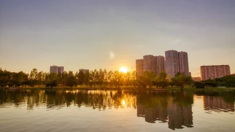 4K HDR sunset timelapse Stock Footage 113220742