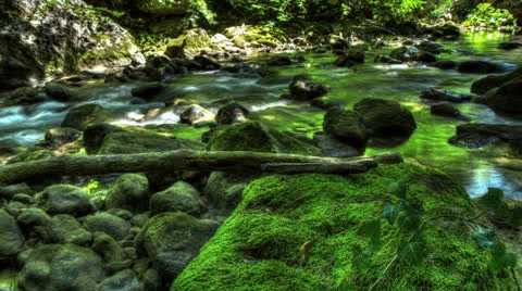 4k. HDR Time Lapse Stream Of Water In Nature Vídeos de archivo 26866540