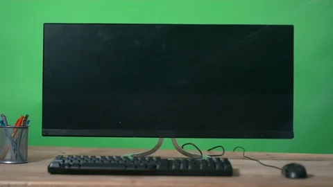 4K Headphones thrown at computer in a rage, shot in super slow motion Video stock 77011683