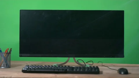 4K Headphones thrown at computer in a rage, shot in super slow motion Video stock 77011848