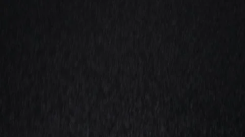 4k Heavy angled rain falling in front of the camera against black screen Stock Illustration