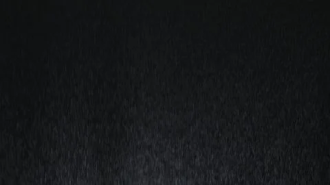 4k Heavy angled rain falling in front of the camera against black screen Stock Illustration