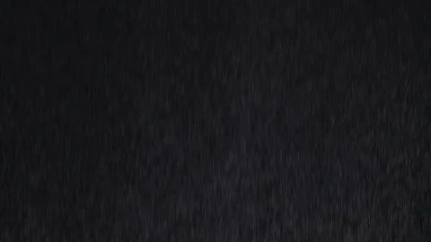 4k Heavy angled rain falling in front of the camera against black screen Stock Illustration