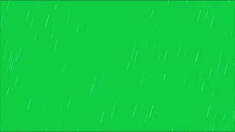 4K Heavy Rain Falling Animation on Green Screen 库存影片 345665691