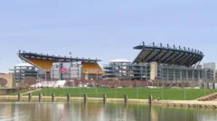 Pittsburgh Steelers Football Heinz Field at Sunset -   Israel