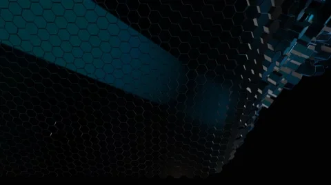4K HEXAGON BACKGROUND Stock Footage 63300223