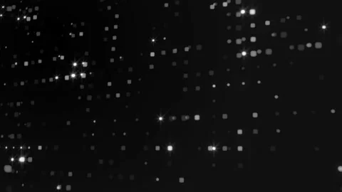 4K Hi-Tech Black and White Shiny Dot Particles Stock Footage 160552272