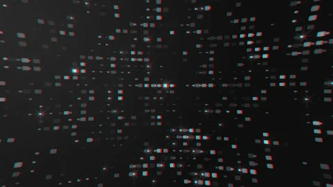 4K Hi-Tech Chrome Colored Shiny Dot Particles Stock Footage 160552592