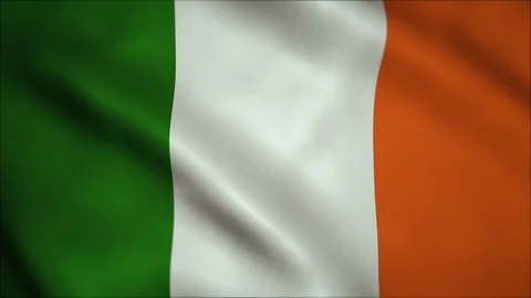 4K High Definition animation. Flag of Irland. Stock Footage 102932604