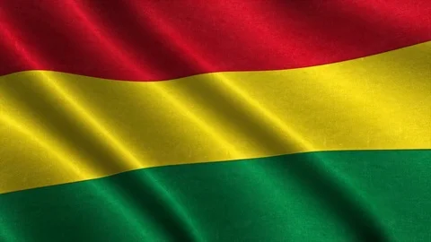 4K High Definition Bolivia Flag waving in the wind. Stock Footage 76119287