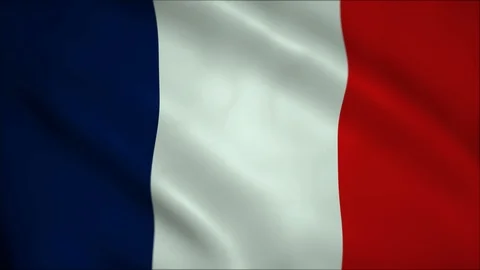 4K High Definition fnimation. Flag of France. Stock Footage 102533956