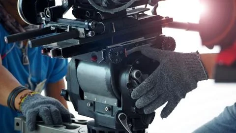 4K high definition video camera shooting. Stock Photos
