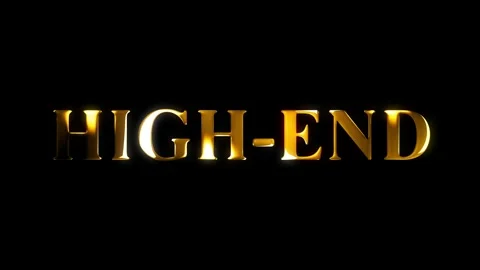 4k high end text gold effect animation with black screen Stock Footage 263332556