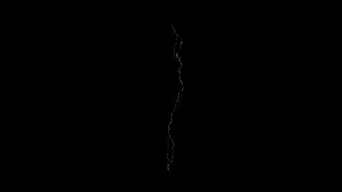 4K High Energy Electrical Lightning Strike Overlay on Black Background Stock Footage 344403374