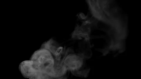 4K High Frame Rate (59.94fps) Corner Smoke Effect Overlay Stock Footage 320877717