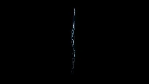 4K High Power Lightning Bolt Strike Energy Overlay on Black Background 库存影片 343661650