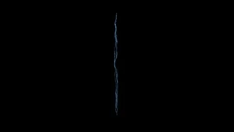 4K High Power Lightning Bolt Strike Energy Overlay on Black Background 库存影片 343661678
