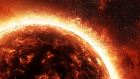 4K high quality realistic Sun star 3D rendering. Stock Footage 123869503