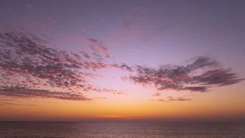 4K. High quality. Time lapse video. Scene of Colorful romantic sky sunset  Stockbeeldmateriaal 149500774