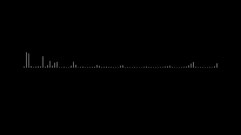 4k high-tech audio frequency graph reacting vividly against a dark motion b.. Stock-Footage 346072090