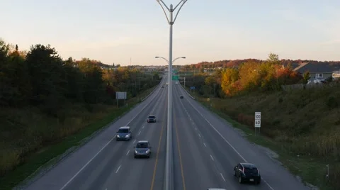 4K - Highway Front view with no traffic Video stock 42245155