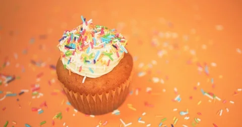 4K - Holiday cupcake decorating Video stock 121813672