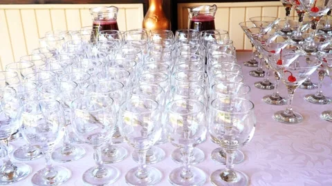 4k holiday glasses Stock-Footage 96133638