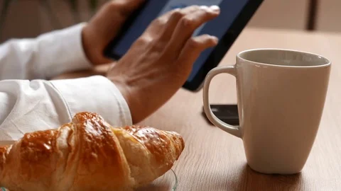 4k: Home Office With tablet Stock Footage 78860450