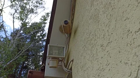 4K Home Outdoor Security System Stock Footage 142454247