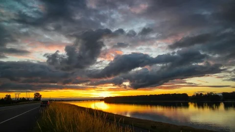 4K Hood River OR Vídeo Stock 70795684