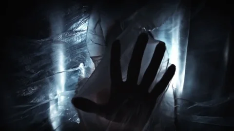 4K Horror Shot Of Creature with Scary Maks Stock Footage 74172011