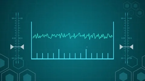 4K HUD Computer Graphic Looping Monitor / Surveillance Animation Stock Footage 79450077