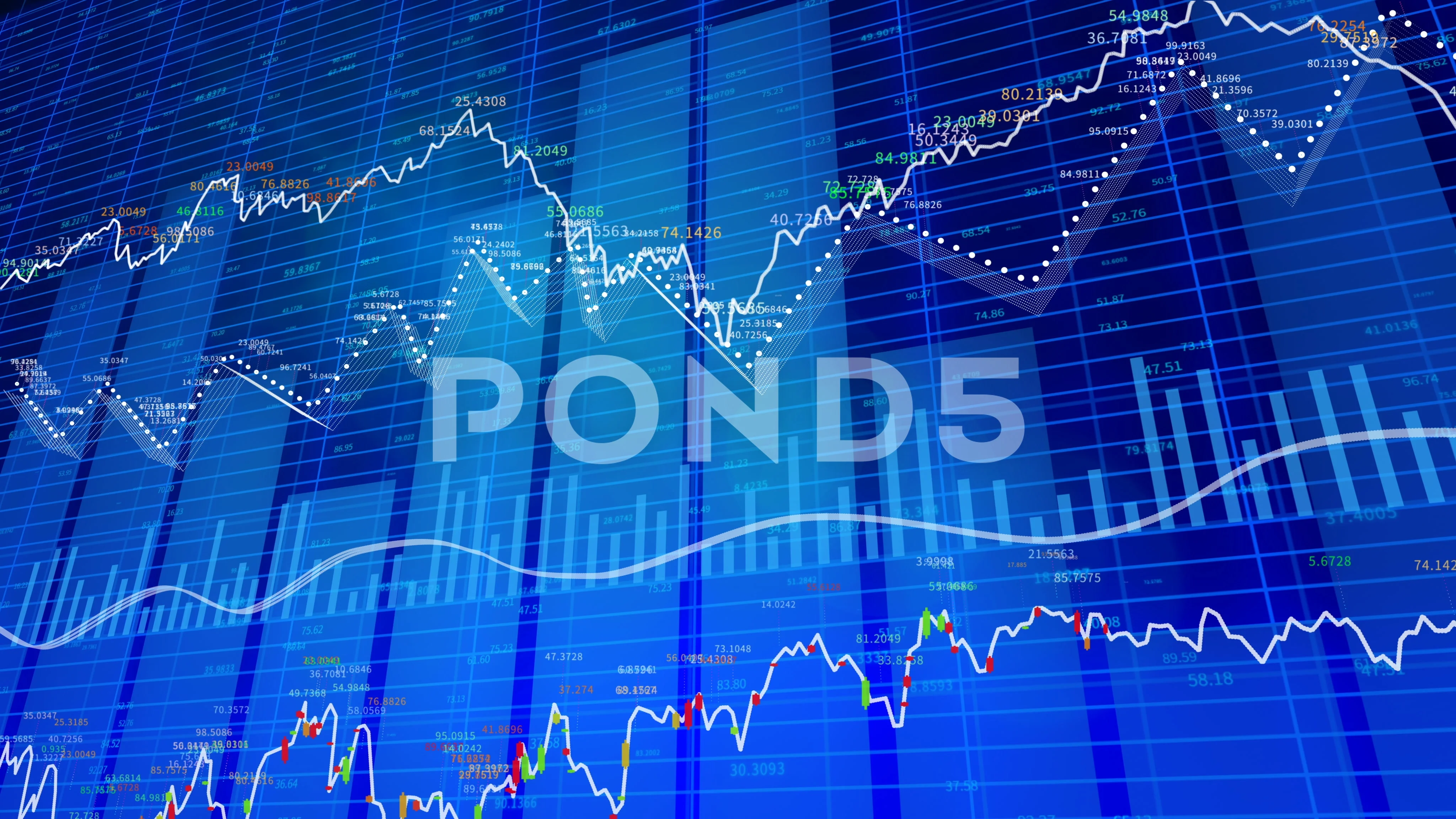 4k Hud Graph And Bar Stats Stock Market Stock Video Pond5