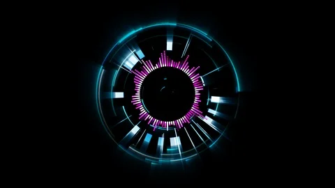 4K Hud interface. Futuristic element. Stock Footage 119343407