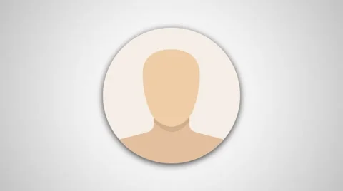 4K - Human person bubble logo icon Stock Footage 61355231